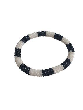 Sashka Yin Yang Beaded Bracelet Handmade Jewelry Round Minimalist Gift Kathmandu